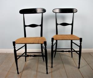 A Pair Of Italian Mid-Century Modern  Chiavari Chairs.JPG